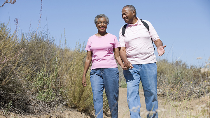 Couple walking